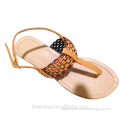 comfortable leisure flip flops rubber woman sandal , heel sandals for women
